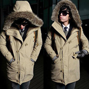 Herren funktionale Parka mit abnehmbarer Kapuze und kuscheligem Innenfutter Echoarchiv