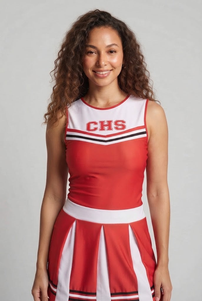 Frauen Cheerleader Kostüm mit sportlichen Akzenten Echo Archiv