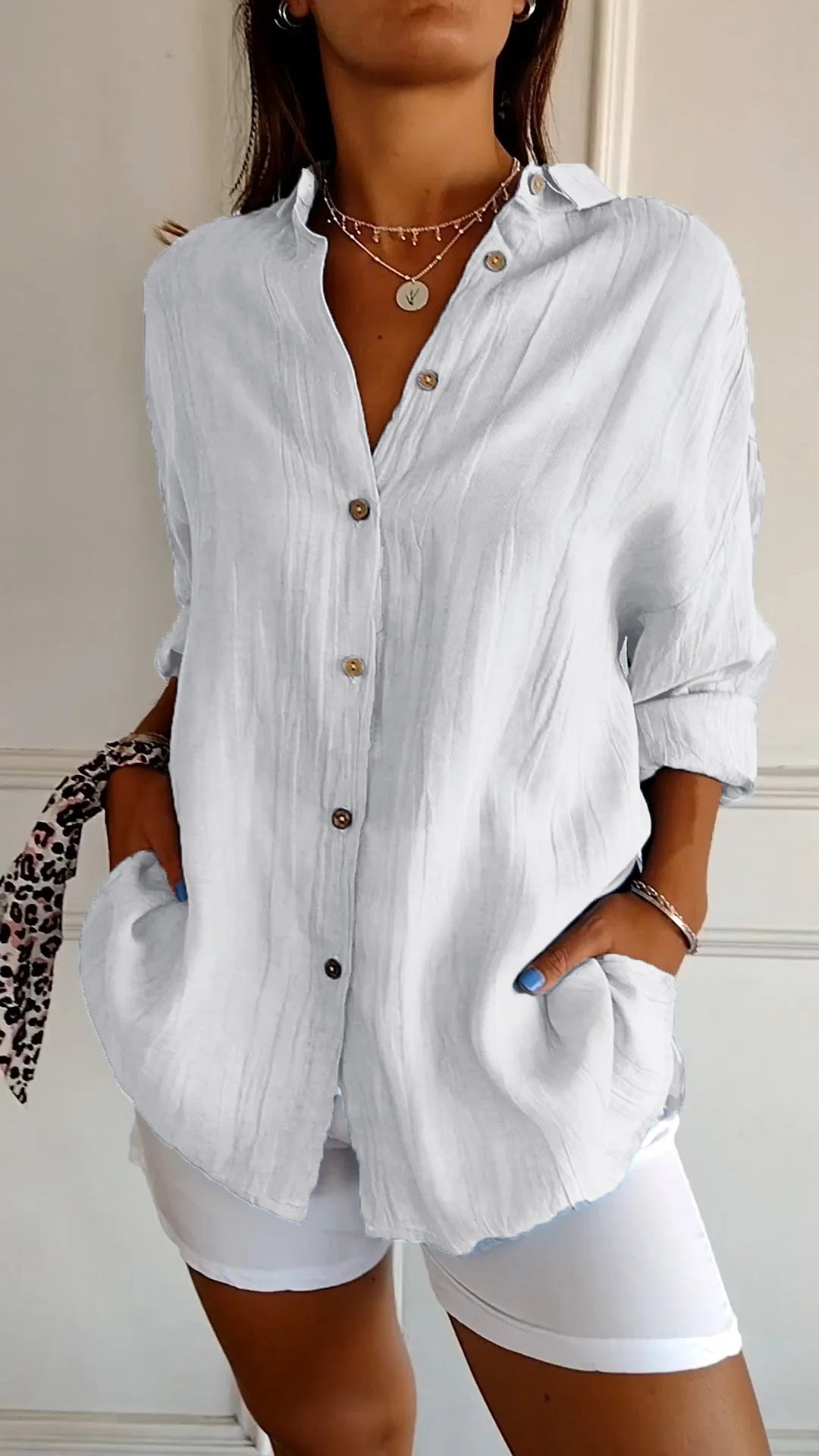 Glanzvolle Eleganz Bluse