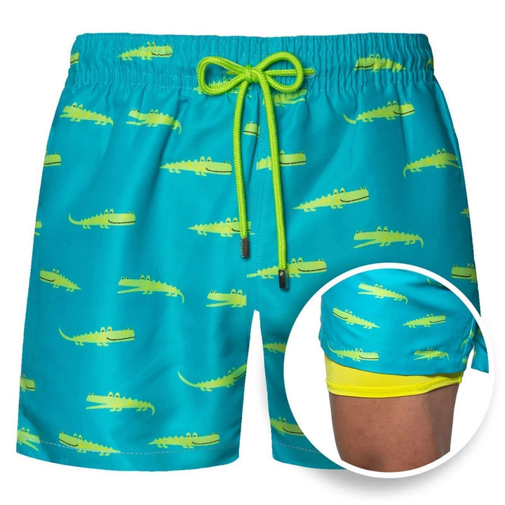 Echoarchiv | Doppellagige Strandshorts für Herren