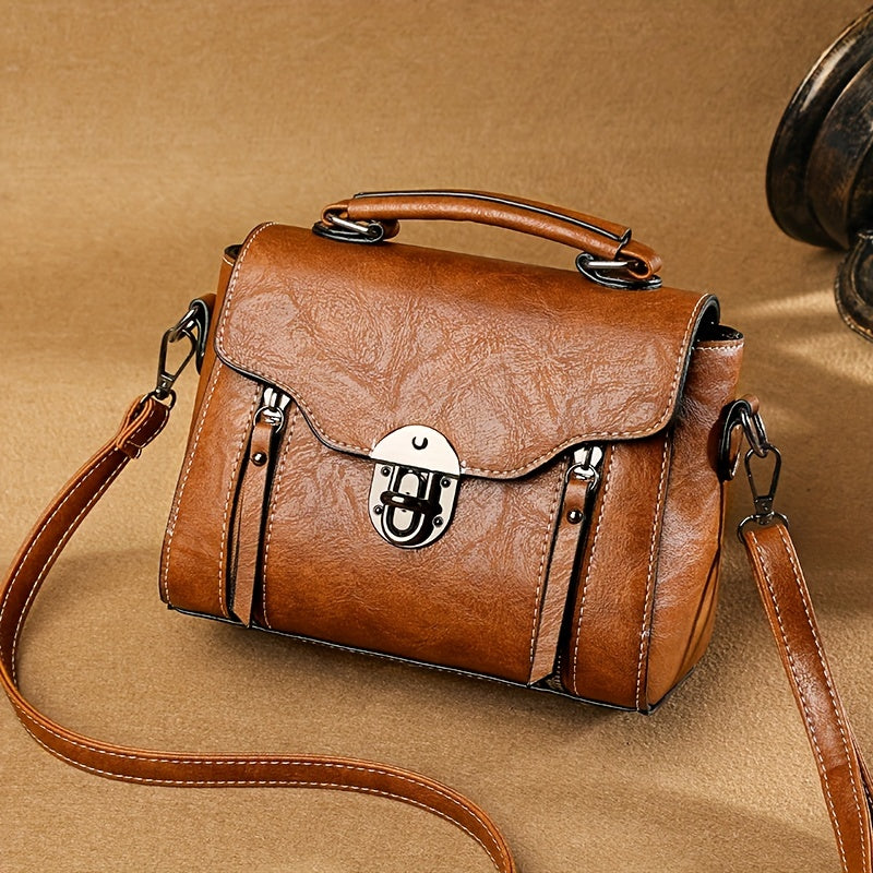 Damen Vintage Handtasche Mit Klappe – Avelline