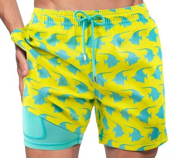 Echoarchiv | Doppellagige Strandshorts für Herren