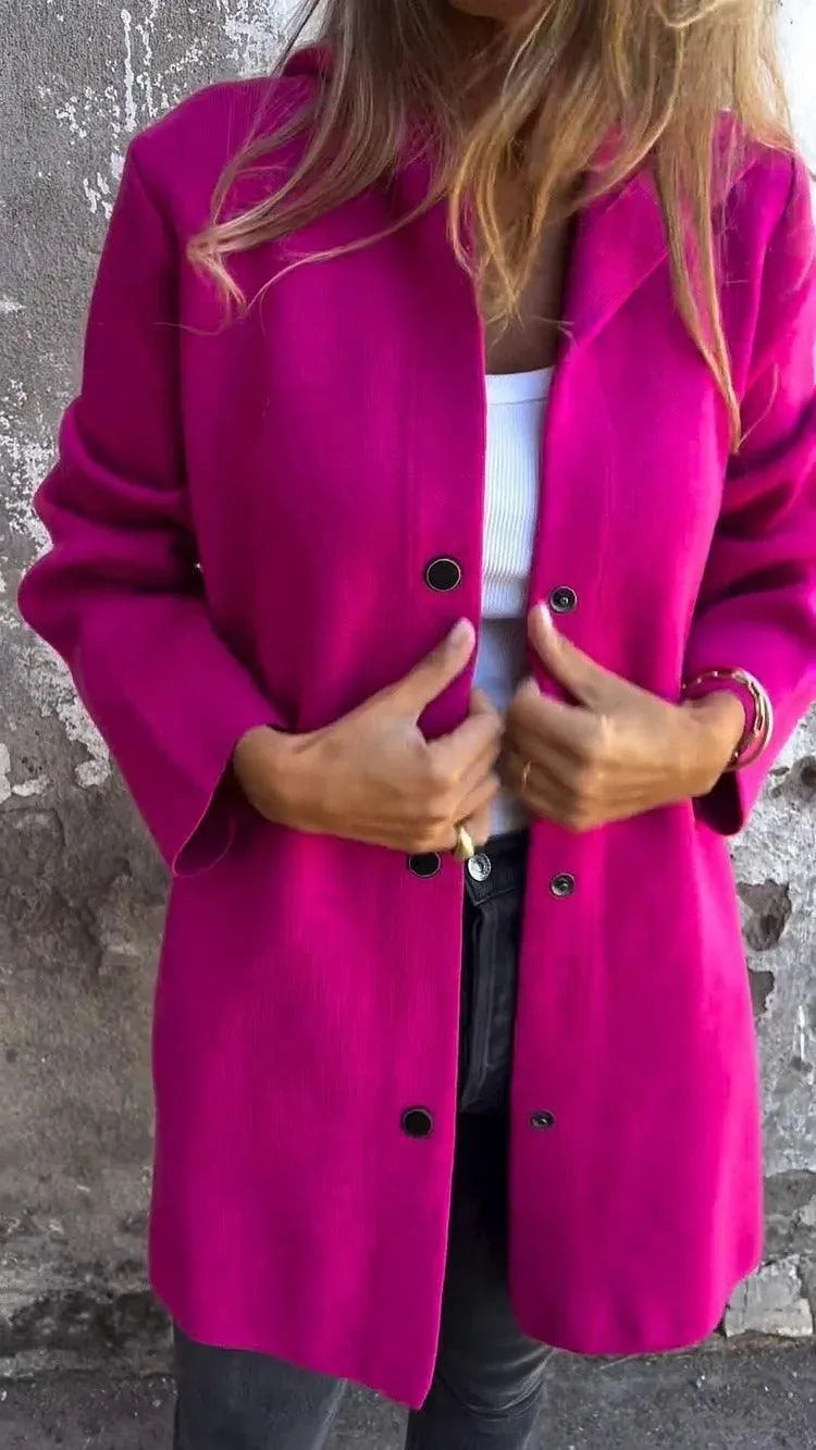 Echoarchiv | Lässiger einreihiger Cardigan mit Kapuze