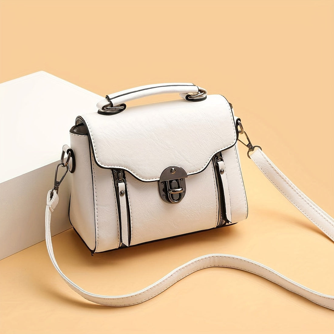 Damen Vintage Handtasche Mit Klappe – Avelline