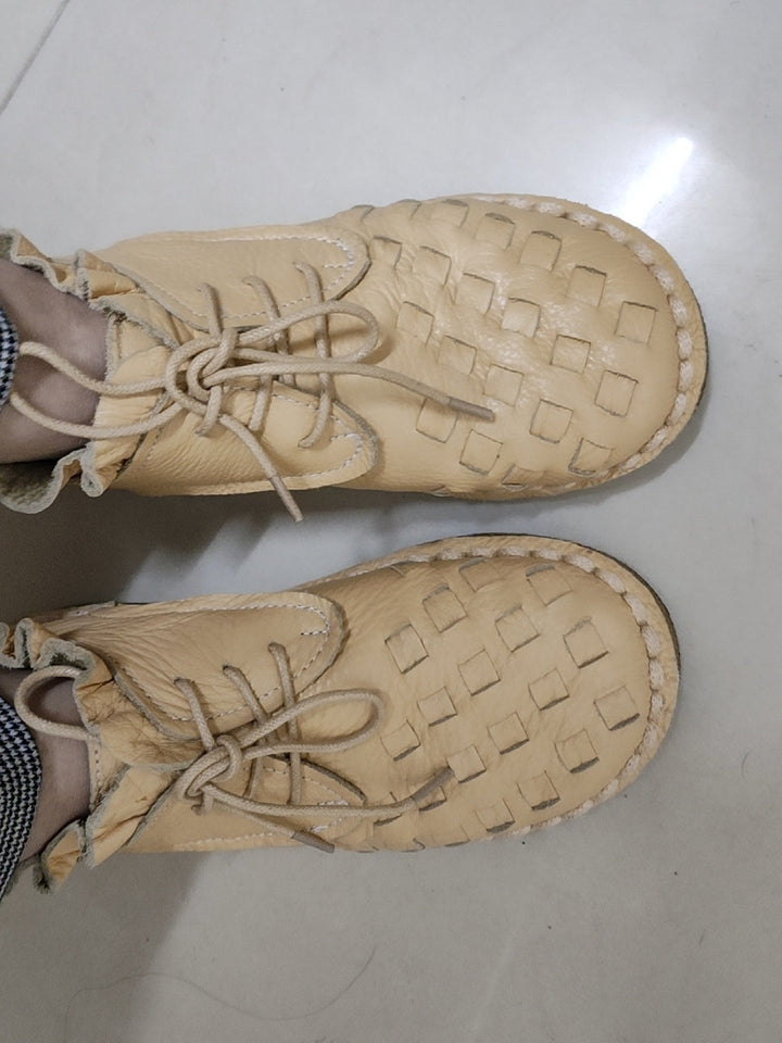 Echoarchiv | Retro Künstlerisch Echtes Damen Schuhe