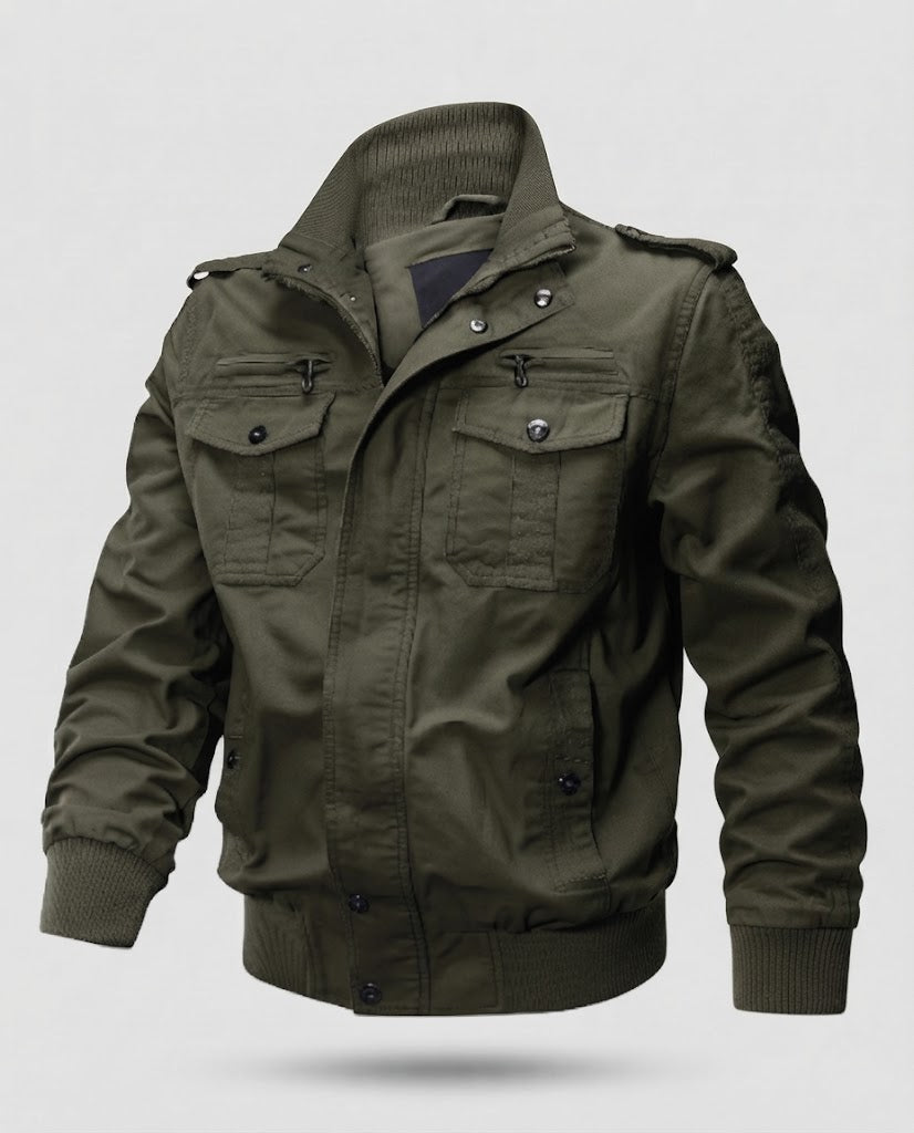 Herren Thermo-Utility-Blouson aus robustem Canvas mit Sherpa-Innenfutter Echoarchiv