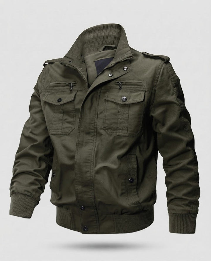 Herren Thermo-Utility-Blouson aus robustem Canvas mit Sherpa-Innenfutter Echoarchiv