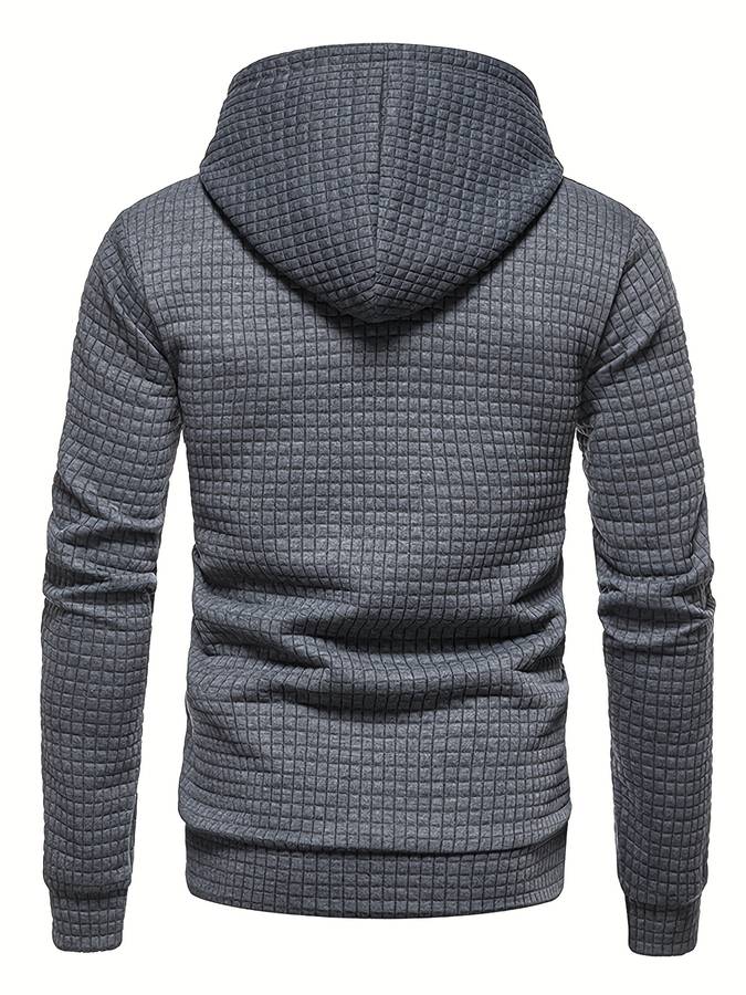 Echoarchiv - Lässiger Waffelmuster Hoodie für Männer