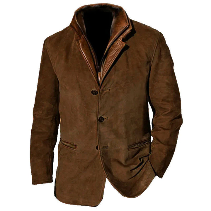 Echoarchiv | Vintage Vegan-lederjacke für Herren