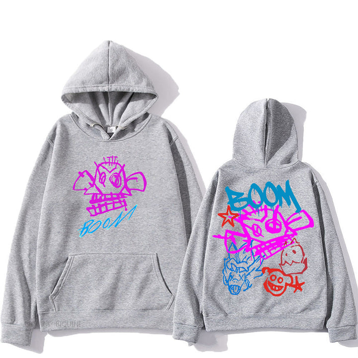 Echoarchiv | Arcane Jinx Cartoon Langarm-Hoodie