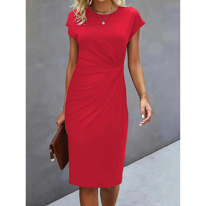 Echoarchiv | Damen Taillenakzent Stil Kleid Kurzärmlich
