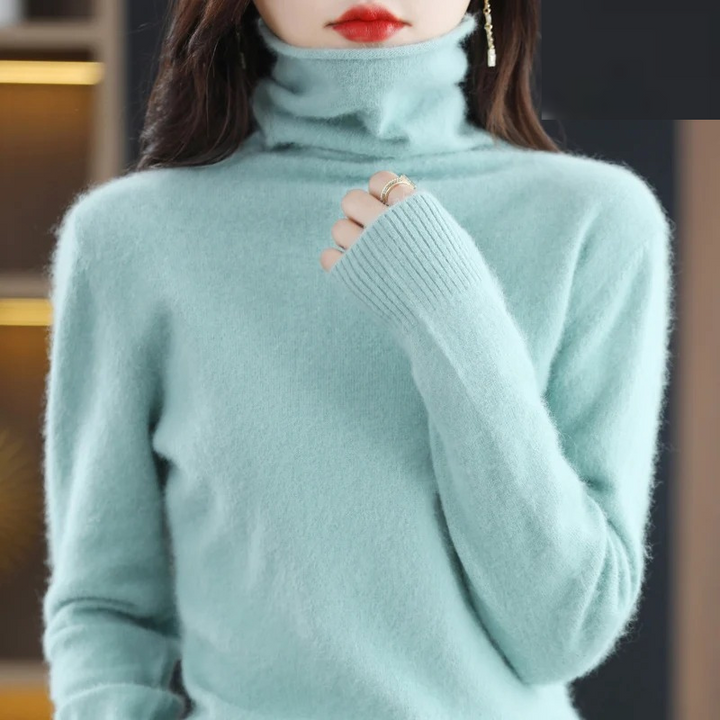 Echoarchiv | Pullover Damen Weicher Rollkragenpullover, Warm & Luxuriöses Design