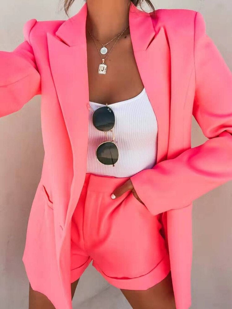 Echoarchiv – Hochwertiges Blazer-Set in tollen Farben