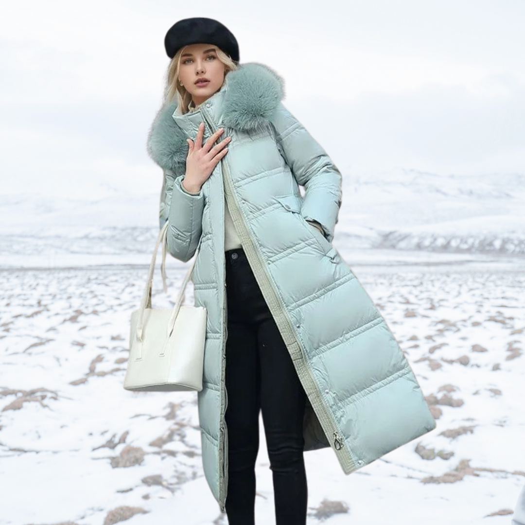 Luxe Winterjacke Mit Pelzkragen Für Damen - Nordelle