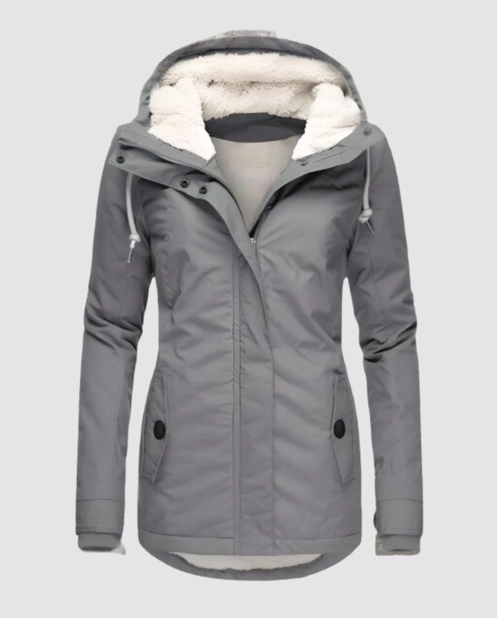 Lange Gefütterte Winterjacke Damen | Echoarchiv