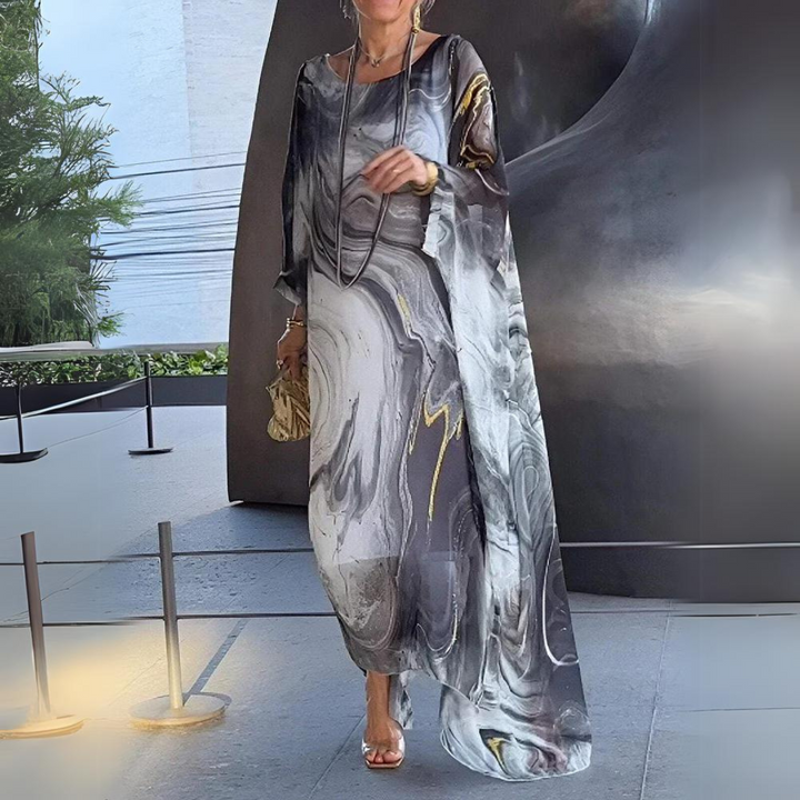 Echoarchiv | Elegantes Seiden Chiffon Kleid