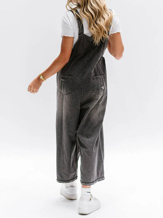 Echoarchiv | Damen Lockere Denim Overall Komfortabel & Stilvoll