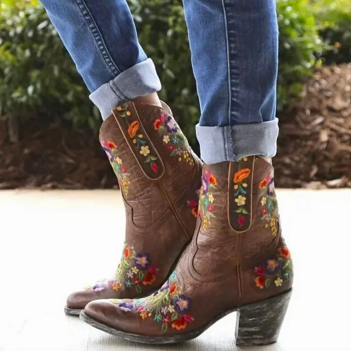 Echoarchiv | Wetterbeständige Vintage Cowgirl-Stiefel