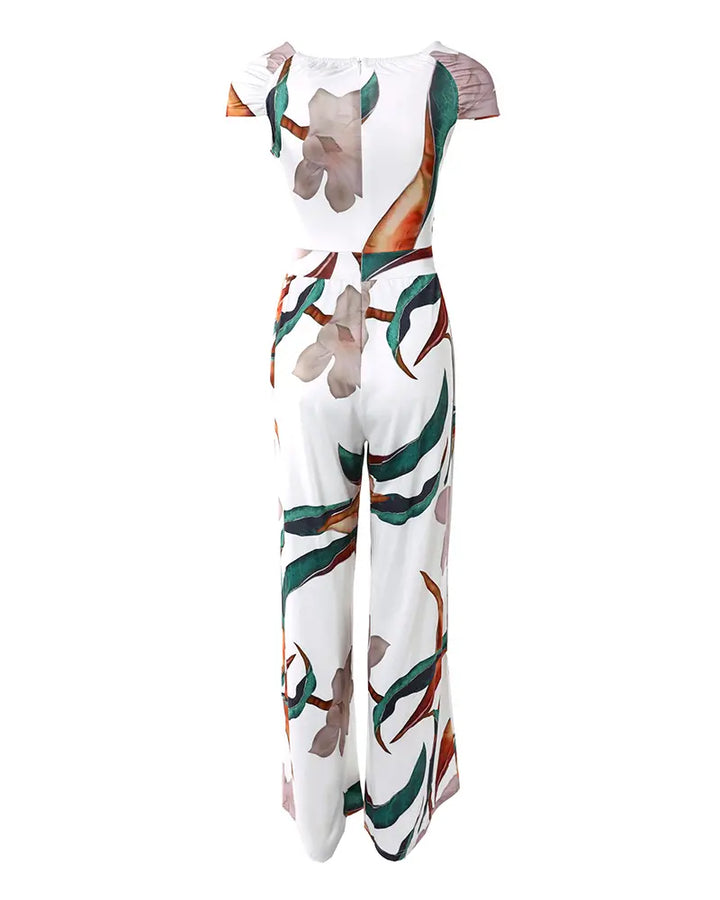 Echoarchiv | Elegantes Jumpsuit Kleid mit Blumenmuster