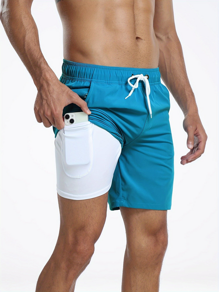 Echoarchiv | Schnell Trocknende Herren Badehose Doppelschicht Design