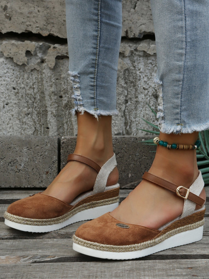 Orthopädische Trendy Braune Espadrilles – Lioré