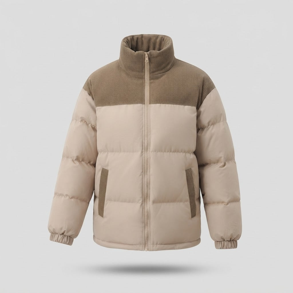 Damen Modische Daunenjacke mit hohem Kragen Echo Archiv
