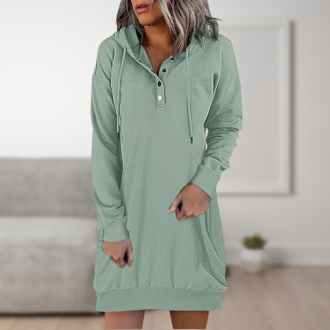 Echoarchiv | Kapuzenkleid Trendy Kapuzen Pullover für Damen
