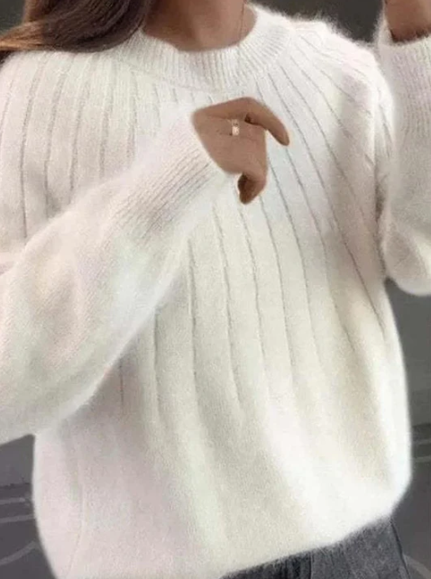 Echoarchiv | Flauschiger Strickpullover