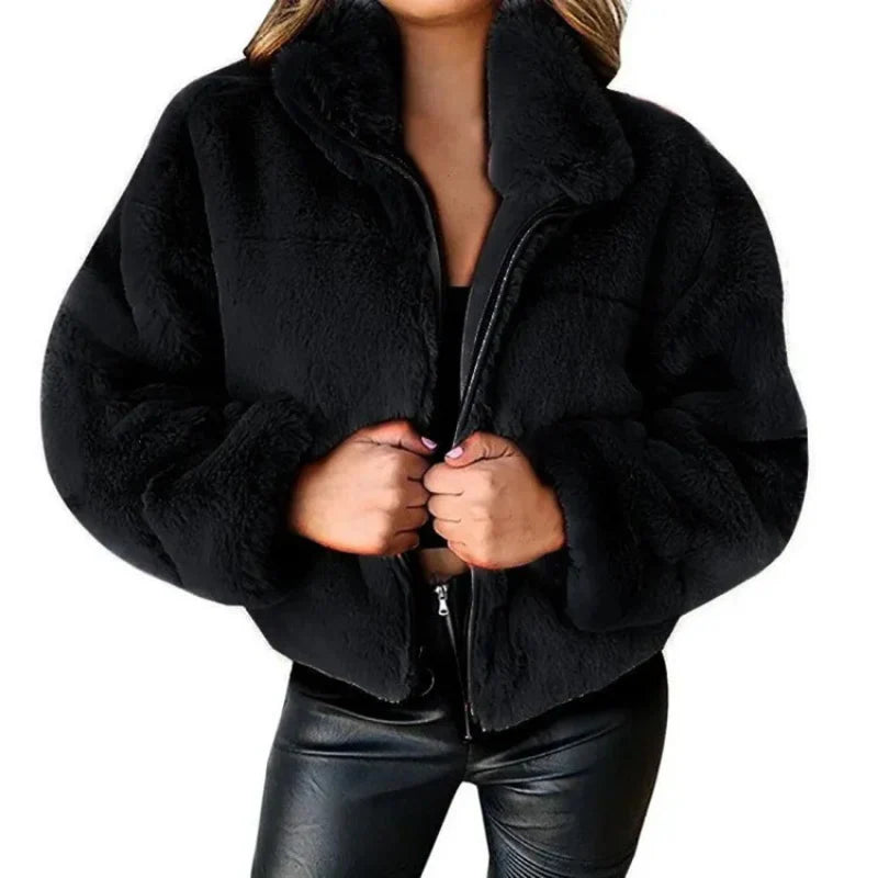 Echoarchiv - Schicke Winter Echoarchiv Teddy Jacke für Frauen