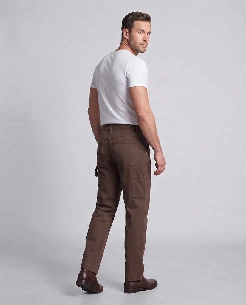 Herren Carpenter-Hose aus robustem Baumwoll-Twill mit weitem Bein Echo Archiv