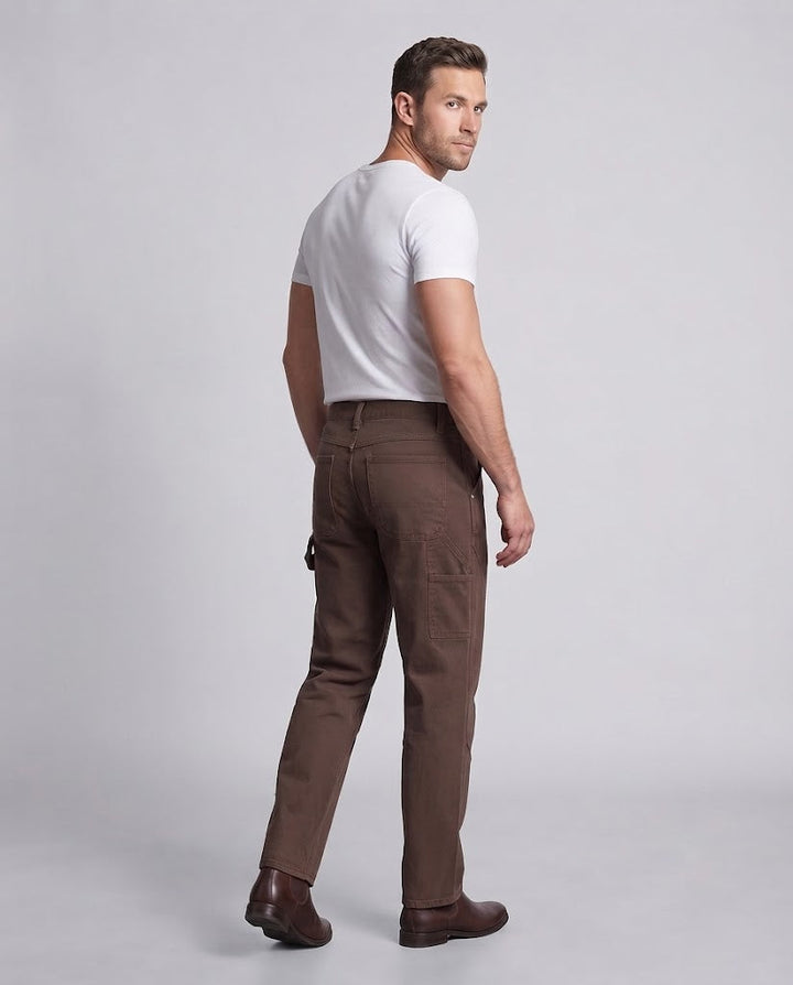 Herren Carpenter-Hose aus robustem Baumwoll-Twill mit weitem Bein Echo Archiv