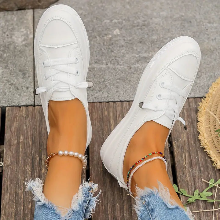 Echoarchiv | Lässig Flache Schuhe mit Rutschfester Sohle und Runder Spitze