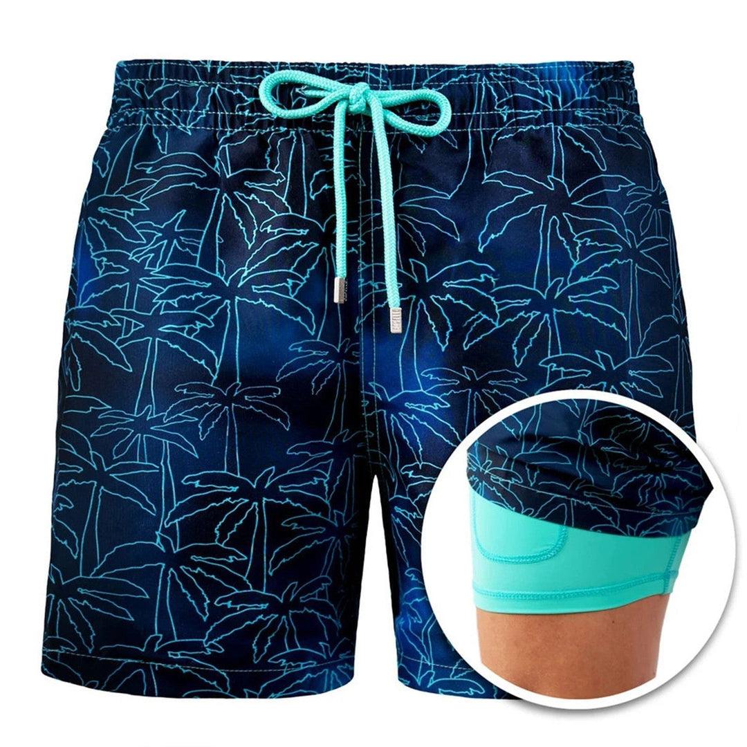 Echoarchiv | Doppellagige Strandshorts für Herren