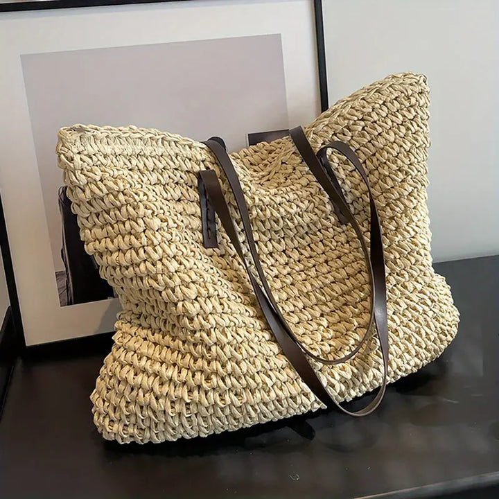 Echoarchiv | Große Gewebte Tragetasche Tasche Im Bohemian-Beachy-Stil