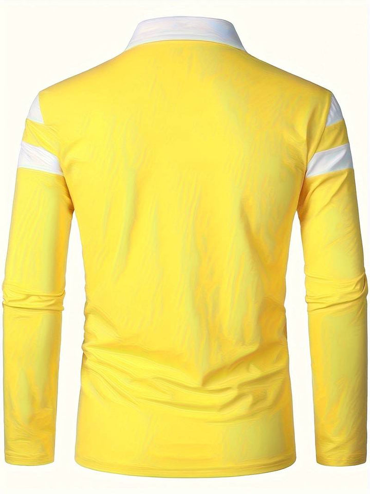 Echoarchiv – langärmliges poloshirt mit reißverschluss
