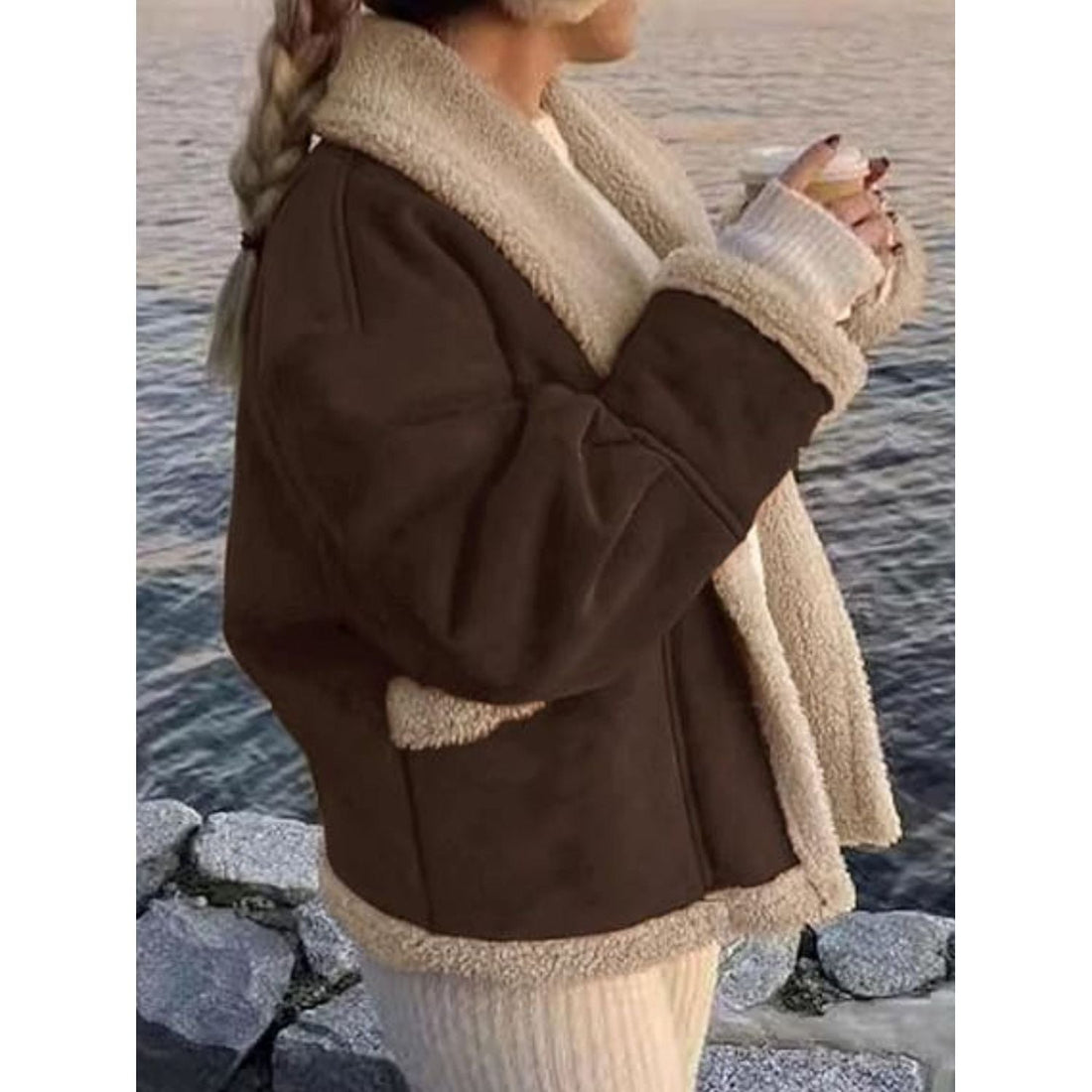 Damen Winterjacke Mit Kragen – Célinea