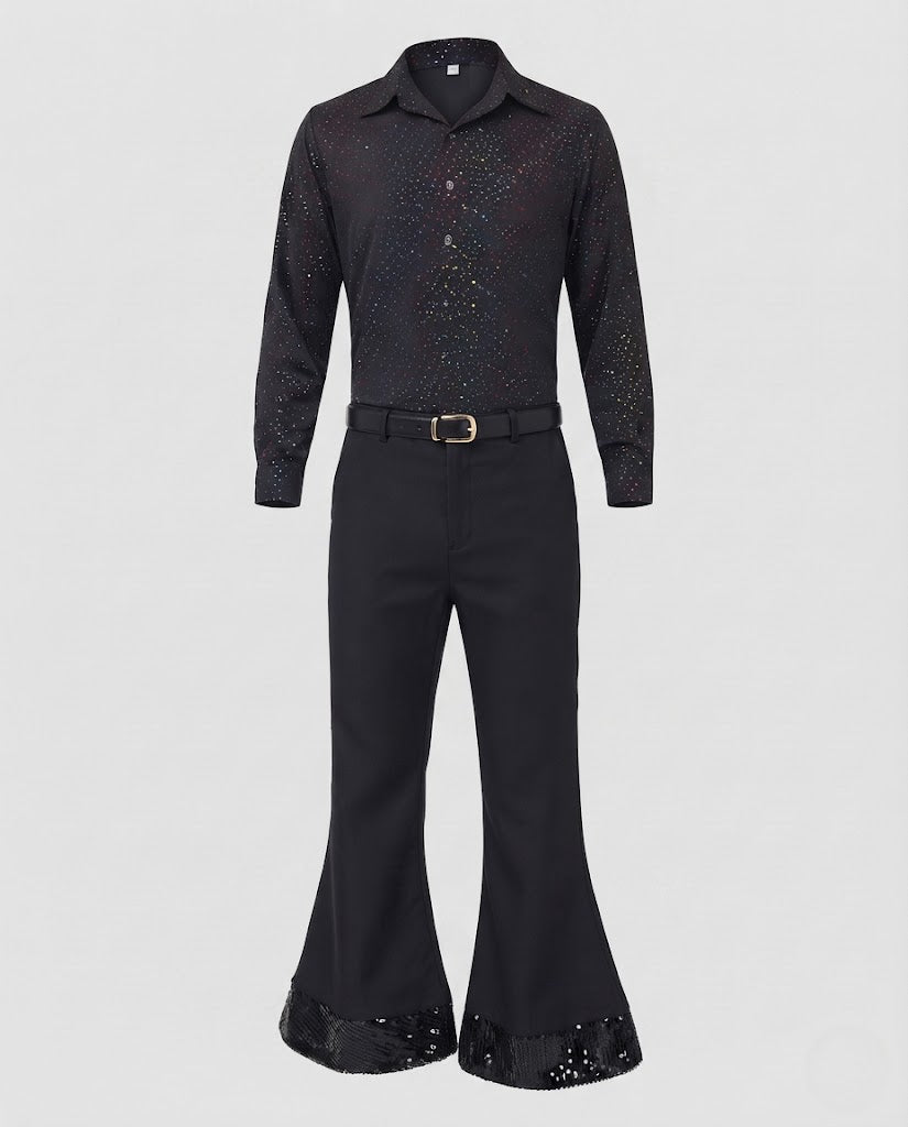 Herren Disco-Kostüm mit Glitzerdetails Echo Archiv
