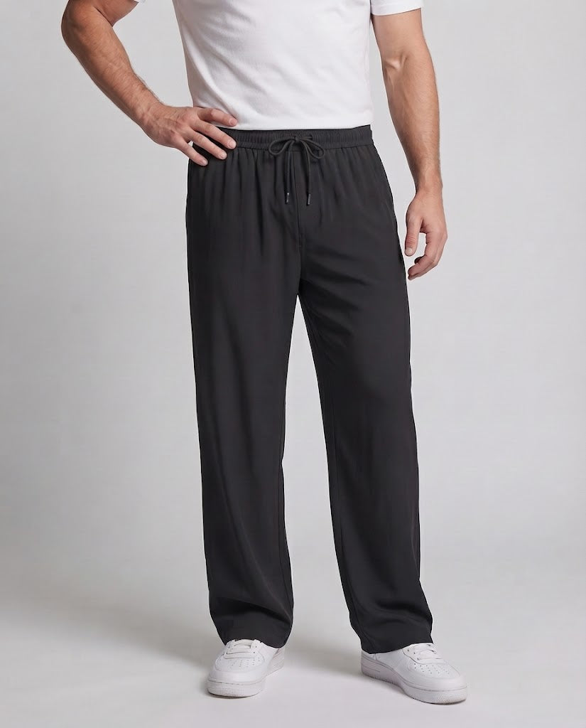 Herren Bequeme Sporthose mit Elastischem Bund und Taschen Echoarchiv