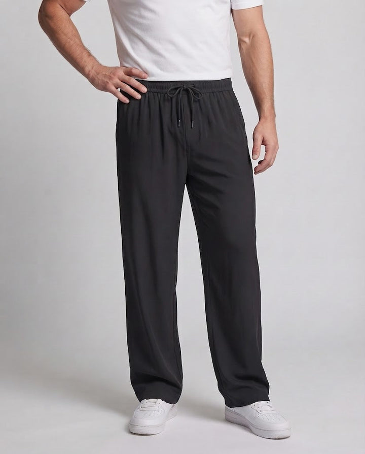 Herren Bequeme Sporthose mit Elastischem Bund und Taschen Echoarchiv