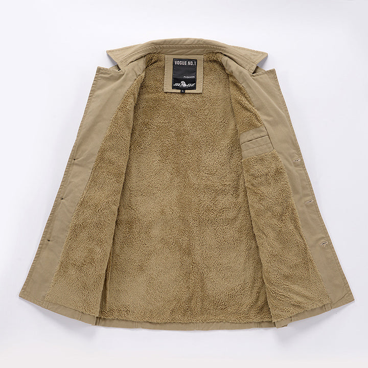 Herren modische Lange Jacke Echoarchiv