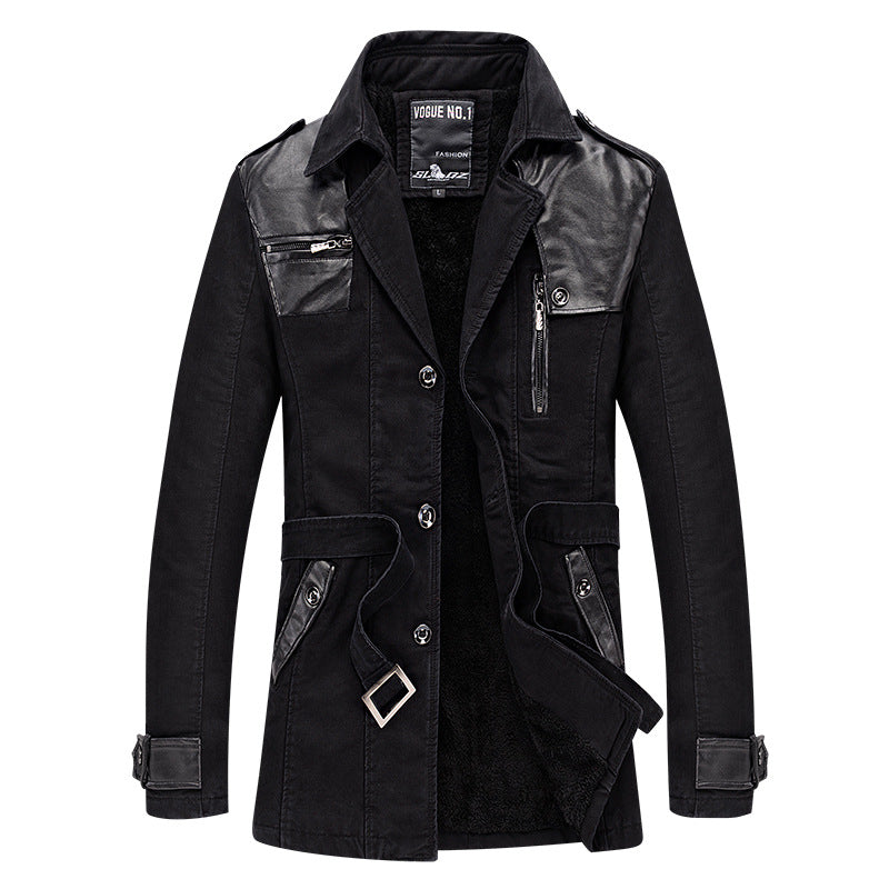 Herren modische Lange Jacke Echoarchiv