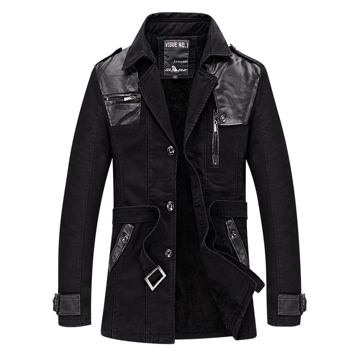 Herren modische Lange Jacke Echoarchiv