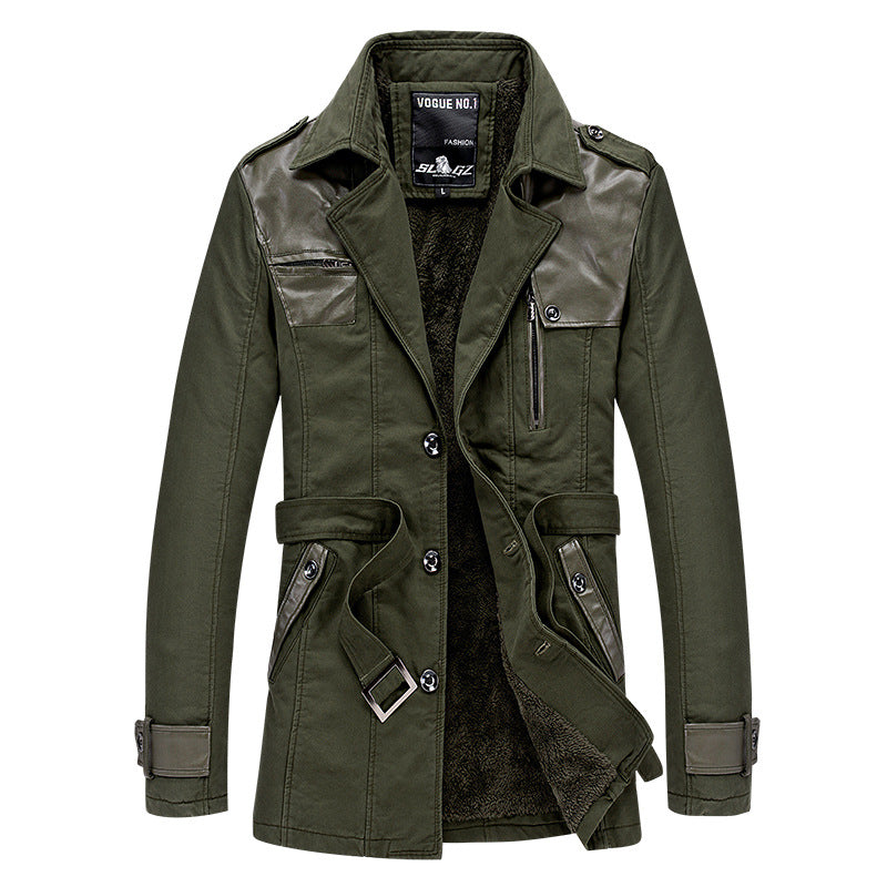 Herren modische Lange Jacke Echoarchiv