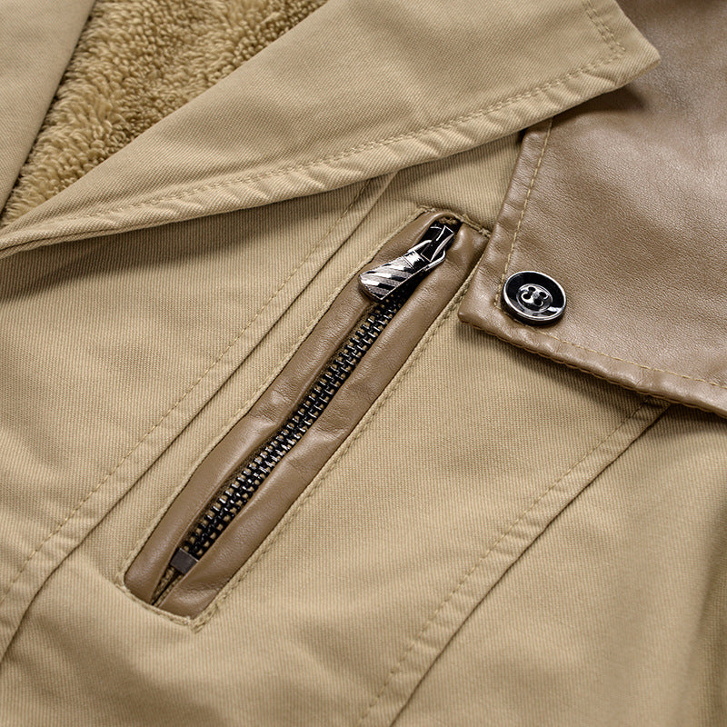 Herren modische Lange Jacke Echoarchiv