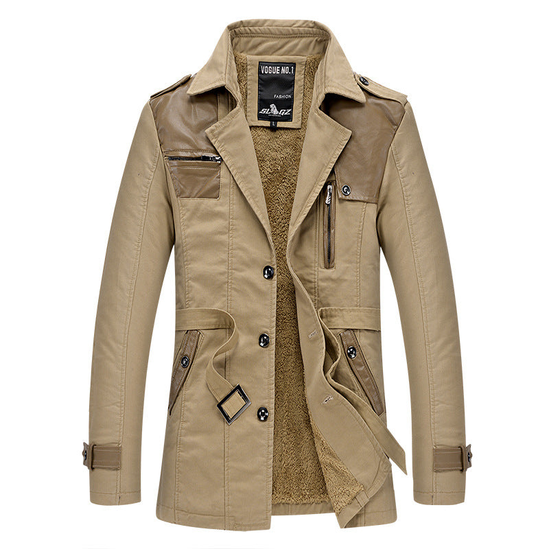 Herren modische Lange Jacke Echoarchiv