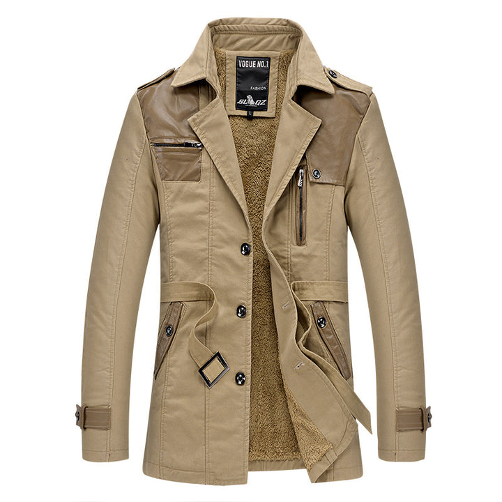 Herren modische Lange Jacke Echoarchiv