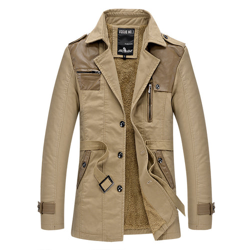 Herren modische Lange Jacke Echoarchiv