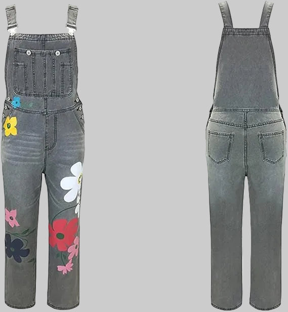 Echoarchiv | Ärmelloser Denim-Overall