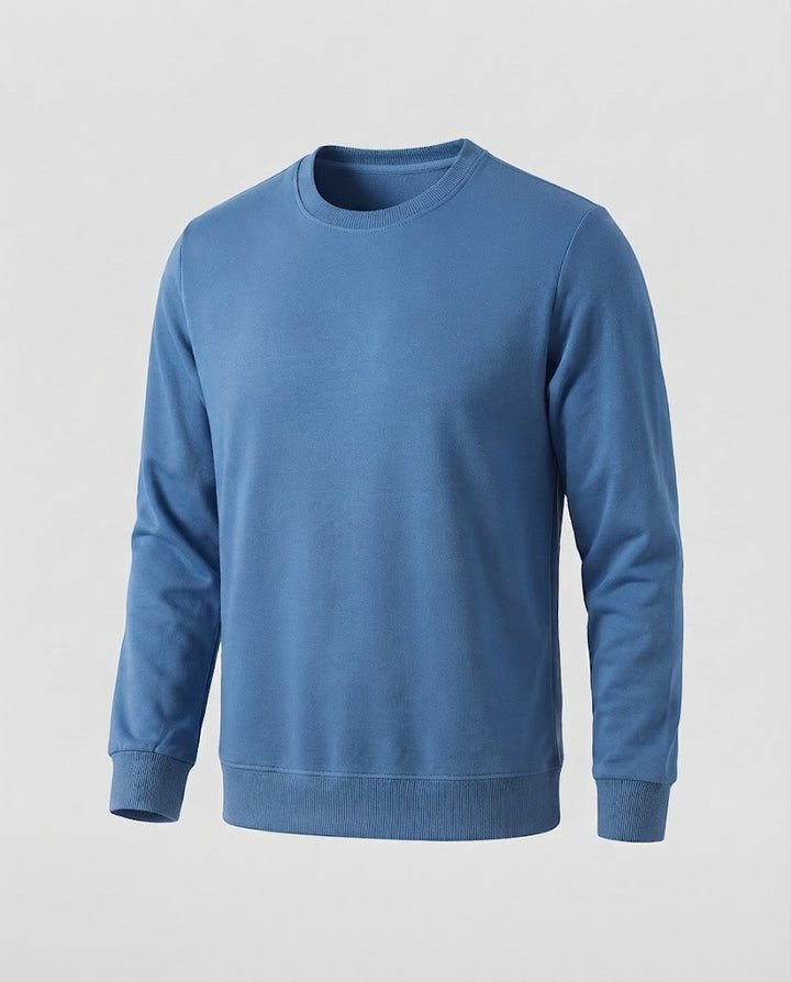 Herren Rundhals‑Sweatshirt aus Baumwollmix in Oversize‑Passform mit gerippten Bündchen Echoarchiv