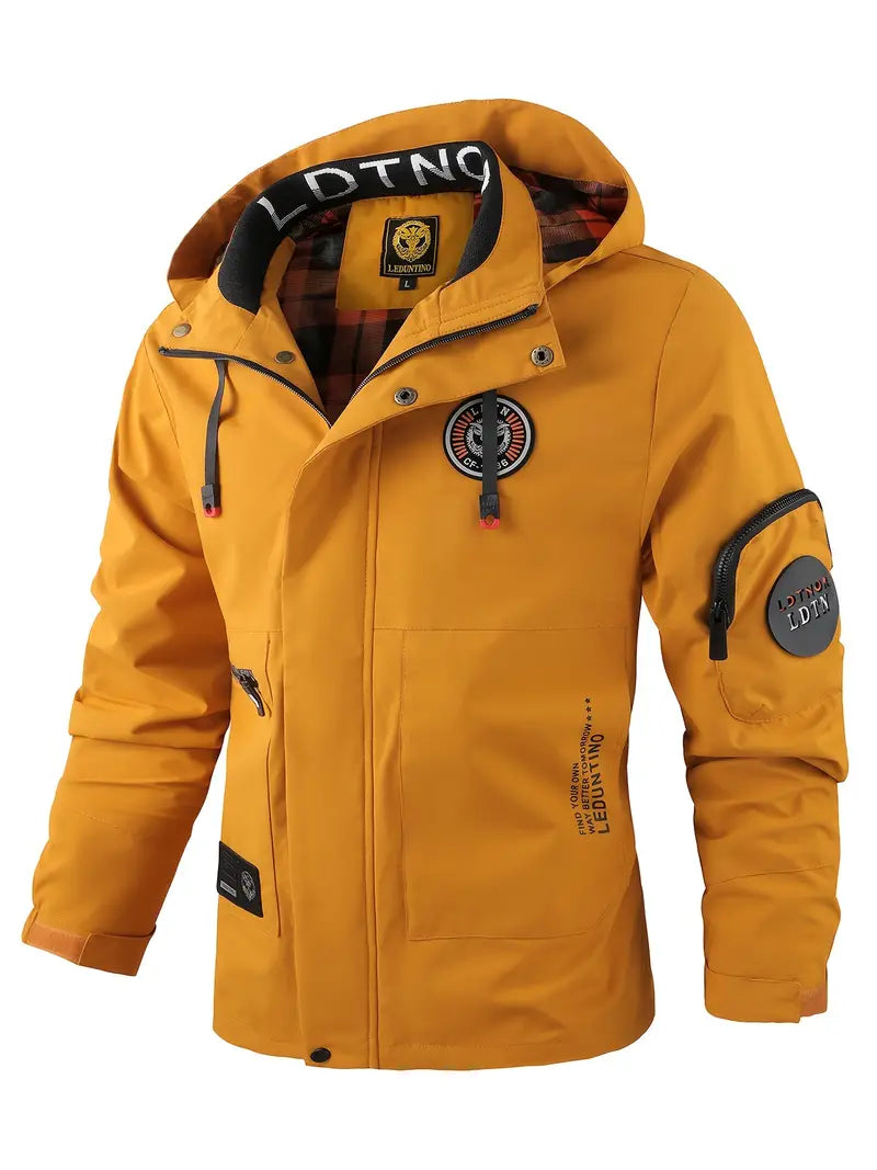 Echoarchiv | Leichte Herren Outdoor-Jacke, winddicht und wasserdicht mit Kapuze